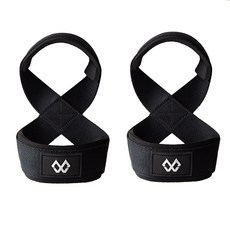 와일드몬스터 헬스 손목 파워 리프팅 그립 스트랩 2p, 8자형, 2개