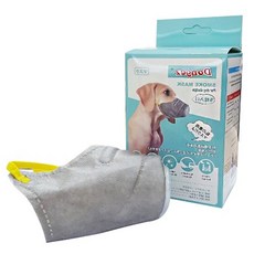 자이포라 미세먼지 마스크 3개 개짖음방지 강아지마스크 개입마개 중형견입마개, M