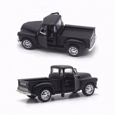 시보레 빈티지 트럭 블랙 자동차 모형 피규어, 1개