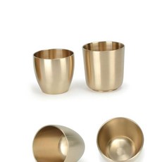 고급형 그릇 유기 물컵 국산 방자 방짜유기잔, 대, 1개