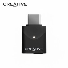 Creative 音訊藍牙發射器 支援廣播模式與專屬APP, 1個, BT-W6, Black, BT-W6