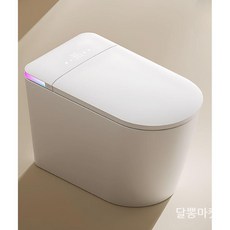 스마트 비데일체형 변기 자동 물내림 야간 조명 가정용, 100mm, 표준형- 수동 뚜껑 개폐