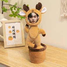 저스트조이 얼굴인형제작 프린팅 DIY 봉제 포토인형, 1개, 작은 사슴, 1cm