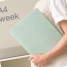 A4 주간 2026 플래너 빠른배송 케이스 데스크매트 공책, 03 라이트 그레이지