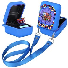 Canboc Bitzee 비트지 오리지널 인터랙티브 장난감 디지털 반려동물용 실리콘 케이스 가상 전자 보호 스킨 커버 핑크 (케이스만 해당), 블루, 1개