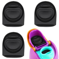 BMSQOFD Owala Freesip 473.2g16온스 946.2g32온스 캡 마우스용 교체 씰 개스킷 스토퍼 6세트 실리콘 O 밀봉 링 부품 물병 상단 뚜껑 액세서리 O, 3-Pack Stoppers, 3 블랙