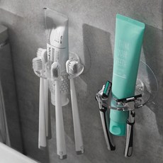 칫솔꽂이 칫솔걸이 칫솔 거치대 치약 꽂이 면도기 꽃이 홀더 칫솔치약 다용도 DD 10487, 상세페이지 참조, 1개
