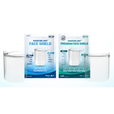 국산 나노블라인드 비말차단 프리미엄 페이스쉴드 안면보호마스크 방탄스크린, 프리미엄-프레임 1EA / 프리미엄필름 3EA, 1개