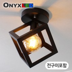 망고 현관 직부등, 블랙, 1개