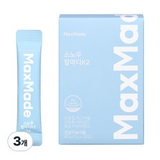 맥스메이드 스노우 칼마디K2 리포좀 어린이 칼슘 마그네슘 비타민D3 비타민K2 20포, 3개, 60g