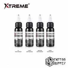 Xtreme 紋身顏料套裝, WHITEWASH灰色漸層1oz套裝, 灰色, WHITEWASH灰色漸層1oz套裝