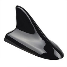 샤크안테나 안테나볼 범용 자동차 상어 지느러미 자동차 라디오 신호 보호 공중 자동차 스타일링 자동차 지붕 장식 스티커베이스, 검은 색