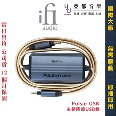 悅耳法 iFi Audio Pulsar USB C-C USB線 主動降噪 提升音質 串流 DAC Silent, 1個