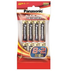 Panasonic 國際牌鹼性電池 3號 AA 10入, 1個