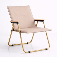 캠프텐버 고급형 튼튼한 접이식 캠핑의자, 1개, 샌드 베이지