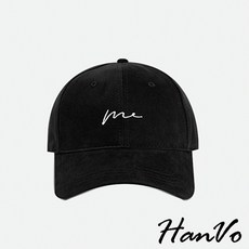HanVo 簡約時尚刺繡棒球帽 大頭圍顯小臉 加寬帽檐可調帽圍 男女適用