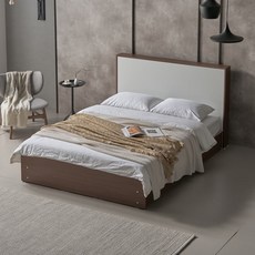 앨라이홈 저상형 LED 조명 침대 프레임 미니 수납형 받침대 슈퍼싱글, 30cm 네추럴 화이트