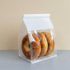 틴타이 반투명 봉투 와이어포장 화이트 중 16x13x26 cm, 1세트, 50개