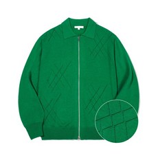 키뮤어 KIIMUIR 스카시 2-WAY 집업니트 가디건_레프리콘 그린 181812