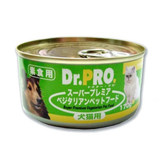Dr.PRO日本機能犬貓罐【多罐組】營養豐富 守護愛寵健康, 1個, Dr.PRO犬貓素食罐-170gx24罐,80g超取限一箱