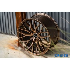 CRUIZE 19吋多幅式鋁圈，適用5/112及5/108孔距，亮黑透車面設計，強化行車穩定與視覺美感, 1個, 19吋 5孔112 亮黑透車面
