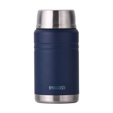 올인원 푸드자 스텐304 보온 도시락 이유식 죽통 어린이 보온도시락, 1개, 750ml, 네이비
