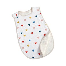 JoyBaby 四層紗布兒童睡袋 韓風皺布防踢被 無袖背心睡袋 小碼60碼