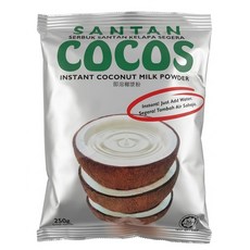 코코스 산탄 코코넛 밀크 파우더 인도네시아 250g king food santan cocos Coconut Milk Powder 250g, 1개, 1개입