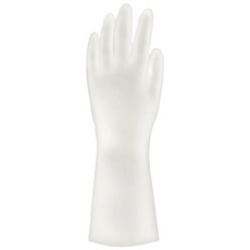 清潔手套 家用防油防水PVC洗碗手套-廚房清潔家事必備, 白, 白色M, 1双装