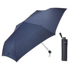 Waterfront 접는 우산 우산 『 큰 사이즈 접다 』 다크 네이비 63cm 긴 우산보다 크고 내구성도있는 단골 우산 친골 FRP 강화 뼈 유니섹스 U363-0866DN1-BE