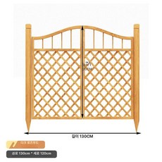 전원주책 대문 방부목 울타리 펜스 원목 현관 정원문, 소, 130cmx130cm E