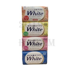 카오 화이트 비누 화장비누, 130g, 12개입