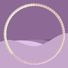 로스티 다이어트 안아픈 지압 훌라후프, 핑크, 1개, 750g