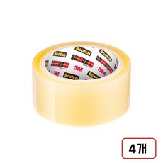 3M)포장용테이프(PK65/48mm), 4개, 투명(48mm*40M/M320161)