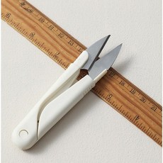 프리미엄 논슬립 보호뚜껑 미니쪽가위 1+1+1 3개 1세트, 화이트