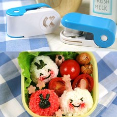 예쁜 도시락 만들기 김 펀치꾹 찡긋 토끼 블루 무스비틀 김밥틀 스팸김밥 주먹밥틀 스팸김밥틀+셀러팩토리Shop, 빠른배송