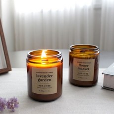 THS 더허브샵 우든윅 소이캔들 식물성왁스 나무심지, 3개, 한라봉, 100g