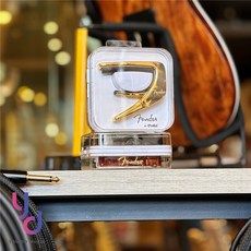 Thalia x Fender 鍍鉻珍珠母 玳瑁 24K金 Chrome 銀 Capo 移調夾 簽名款, Tortoise Shell 金, 1個