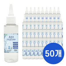 크로바 초순수 3차 살균 정제수 x50 반도체 UV살균 지게차배터리 가습기 멸균증류수 의료용 산업용, 100ml, 1개