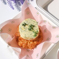 (10장) 러블리데이지 미니 코팅 유산지 (16.5x18cm) / 펄프 도시락 디저트 배달 샌드위치 케이크 제과제빵 식품포장지 왁스페이퍼, 1개, 1세트