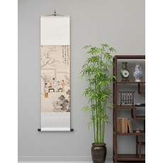 臺北故宮博物院 明 唐寅仿唐人仕女圖 裝飾畫掛畫, 參考詳情頁