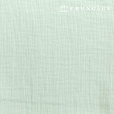 천가게 이중 요루 거즈 원단 대폭 면 워싱 천 무형광 크리미 25종 한마, 22) 아이스민트, 1개