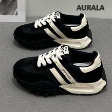 AURALA 여성 가볍고 발편한 운동화 통굽 스니커즈 런닝화