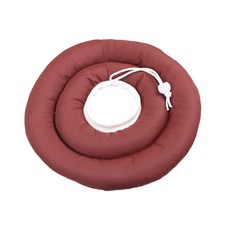 【獅子王寵物】微防水寵物防舔頭套 伊莉莎白圈 甜甜圈造型 寵物防護頭套 A112, 2#酒紅,【S號】3.5公斤內, 1個