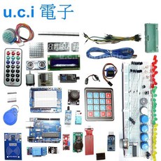 【UCI電子】超值新手套件包 學習套件 UNO R3 16U2 328P初學者快速上手 Arduino全相容, 1個