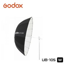 고독스 GODOX UB-105W 화이트 파라볼릭 엄브렐러 105cm/ 우산형 소프트박스 | 화이트 내부 | 부드러운 자연광, 1개