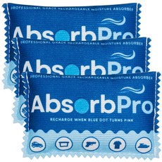 Absorb Pro 충전식 제습기 백 5팩 - 100g 재사용 가능한 수분 흡수기 통 토트백 총기 안전 식품 보관 옷 자동차 및 보트용 실리카 젤 패킷 327982 7