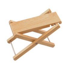 Zeyuan 기타 풋 스툴 원목 풋 스툴 간편한 보관 3단계 높이 조절 가능 어쿠스틱 우쿨렐레용 기타 풋 레스트, 단단한 나무, 목재, 1개