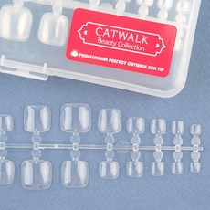 네일스토어 패디팁 240팁 말랑 말캉팁 투명 네일팁 인조손톱, 1개, 1.페디 240팁 W575