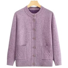 아기판다 어머니 할머니 따뜻한 안감 기모 니트 가디건